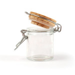 Mini bocal en verre rond H.6 cm