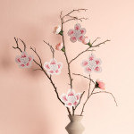 Carton à broder - Fleurs de cerisier - 8 pcs