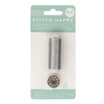 Fil à coudre métallique Argent Stitch Happy