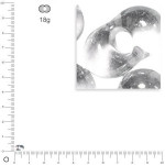 Perles de rocaille farfalles 3,2 x 6,5 mm - Cristal de Roche