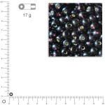 Perles de rocailles Rainbow intérieur argenté Ø 4 mm x 17 g - Purple velvet