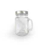 Bocal en verre avec poignée + couvercle 375 ml