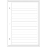 Pages lignées pour planner - A5 - 24 pcs