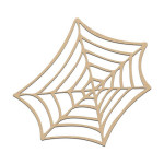 Toile d'araignée en bois médium - 5 x 5 cm