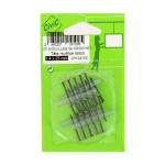 Aiguille acier Tête revêtue laiton 1,5 x 10 mm - 20 pcs