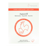 Bloc de papier aquarelle 50 feuilles 425 g/m² édition anniversaire - 30 x 40 cm