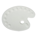 Palette ovale avec 11 godets 36 x 27,5 cm