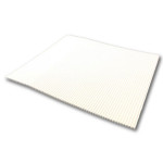 Carton double cannelure apparente Blanc 3 mm 50 x 65 cm