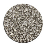 Perles Toho 11/0 plating effet brillant 3g - 713 Gris