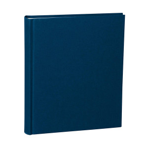 Album medium 80 pages crème couverture en lin 21,6 x 25,5 cm - Bleu ciel